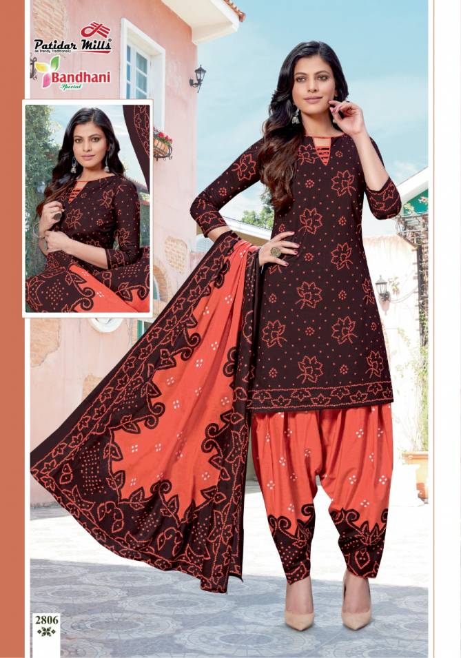 Patidar Bandhani Special 28 Latest Exclusive Designer Pure Cotton Printed Dress Material Collection With Cotton Dupatta 